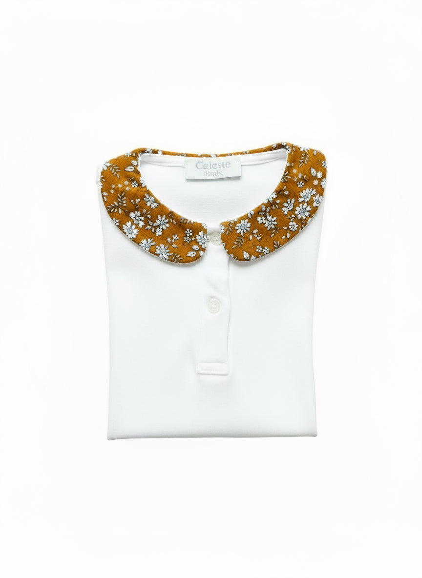 POLO BIMBA CON COLLETTO IN LIBERTY