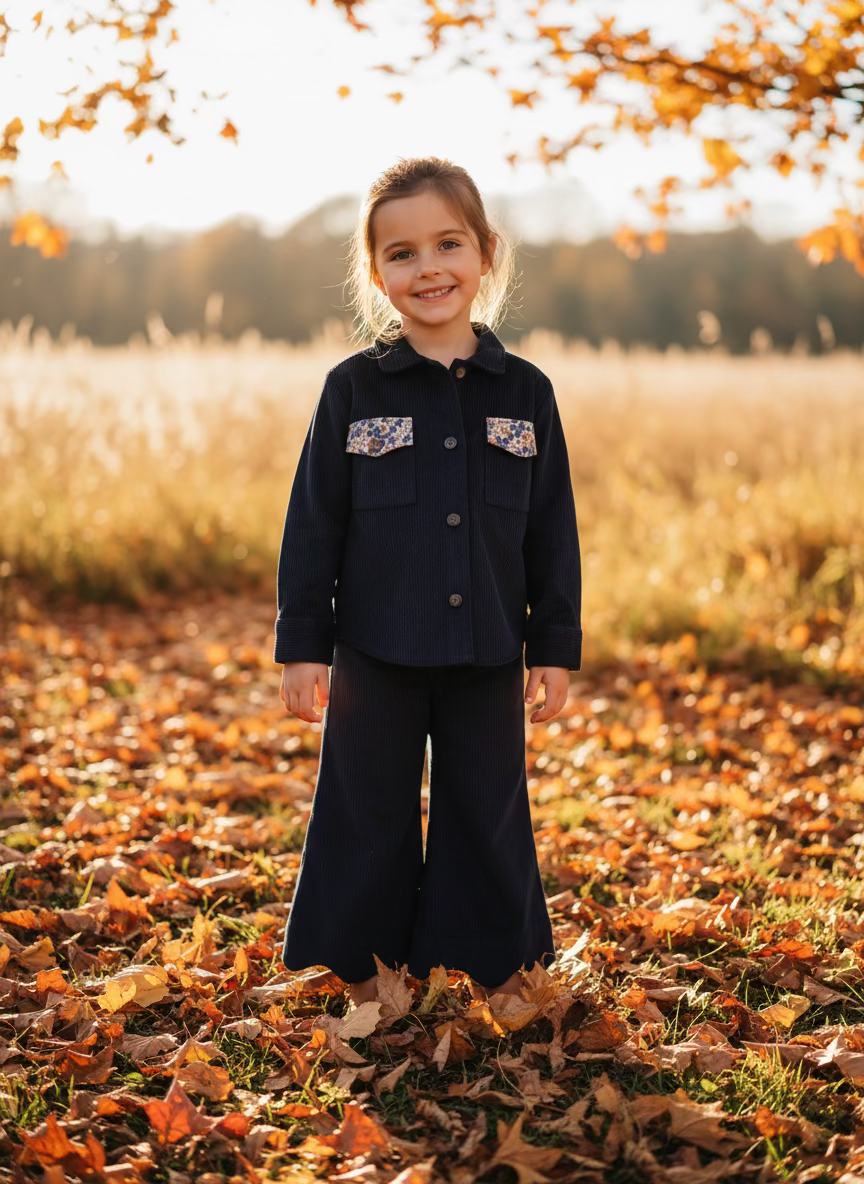 PANTALONE VELLUTO MILLERIGHE BIMBA