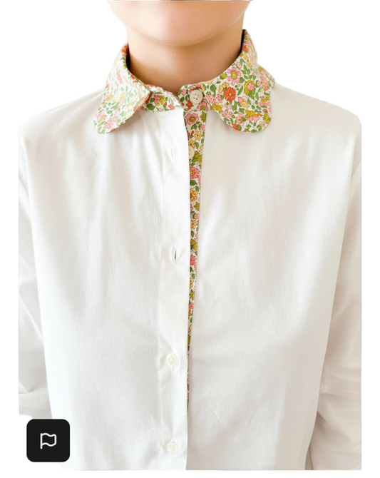 CAMICIA CON DETTAGLI IN LIBERTY