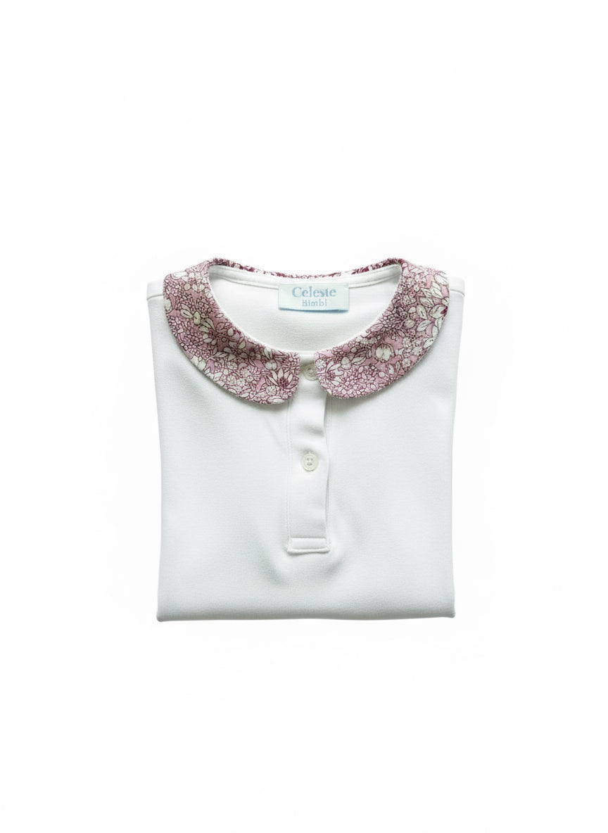POLO BIMBA CON COLLETTO IN LIBERTY
