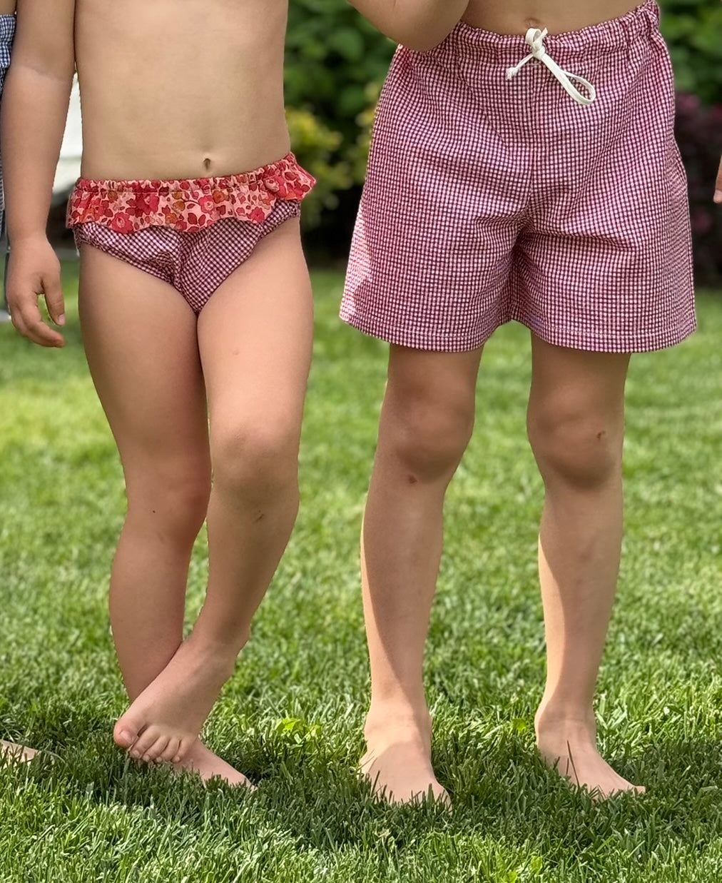 COSTUME BIMBA VICHY E LIBERTY