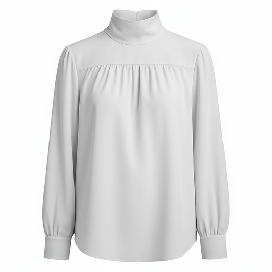 BLUSA SETA CON FIOCCO SULLA SCHIENA