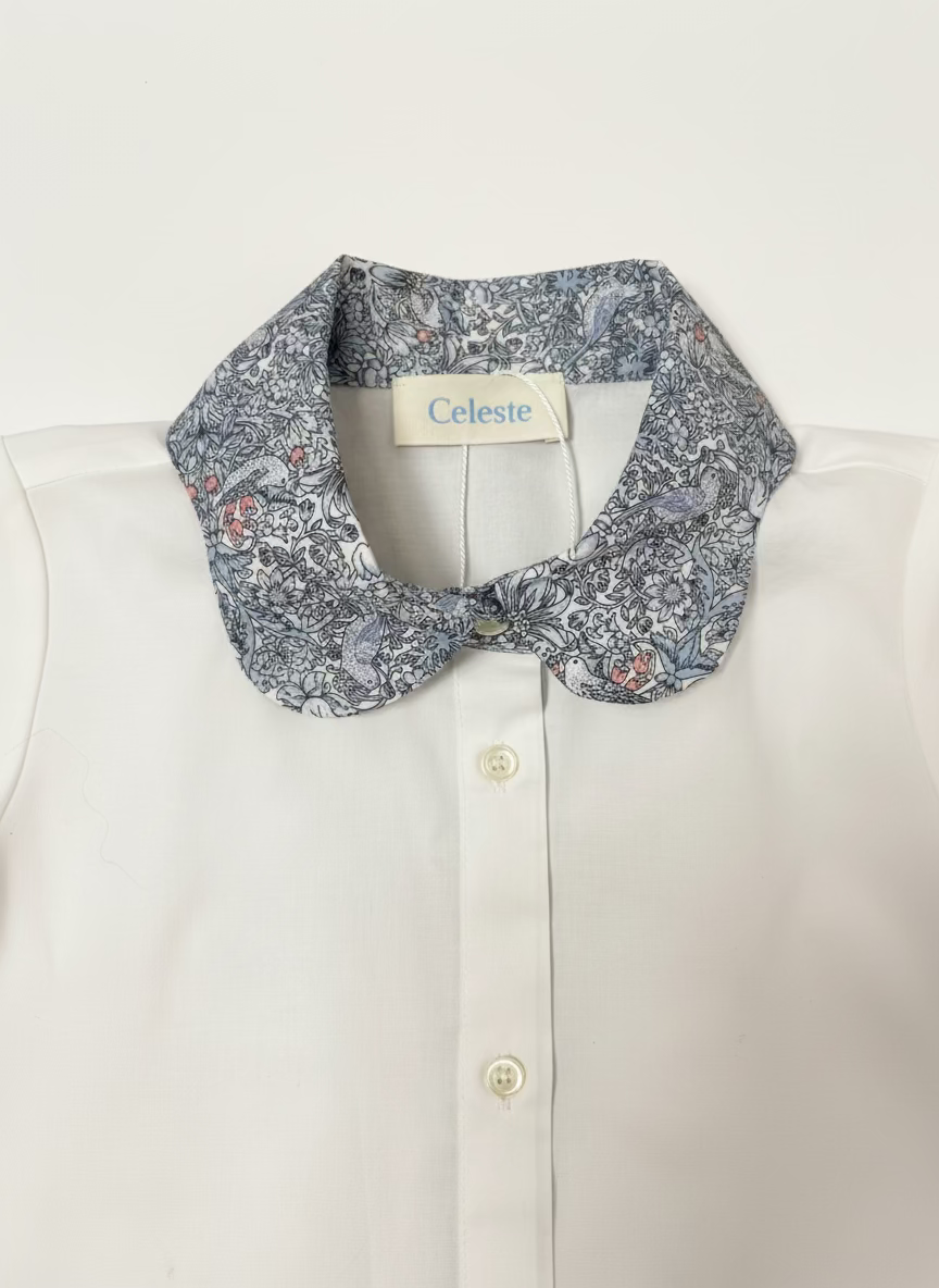 CAMICIA CON DETTAGLI IN LIBERTY